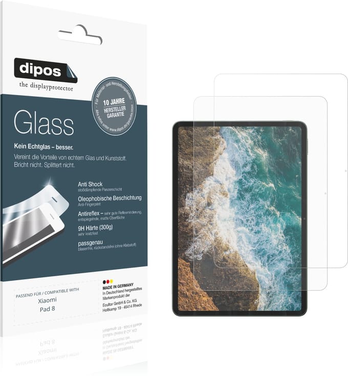 dipos – 2x Matte Pantserfolie geschikt voor Xiaomi Pad 8 | 9H Screenprotector