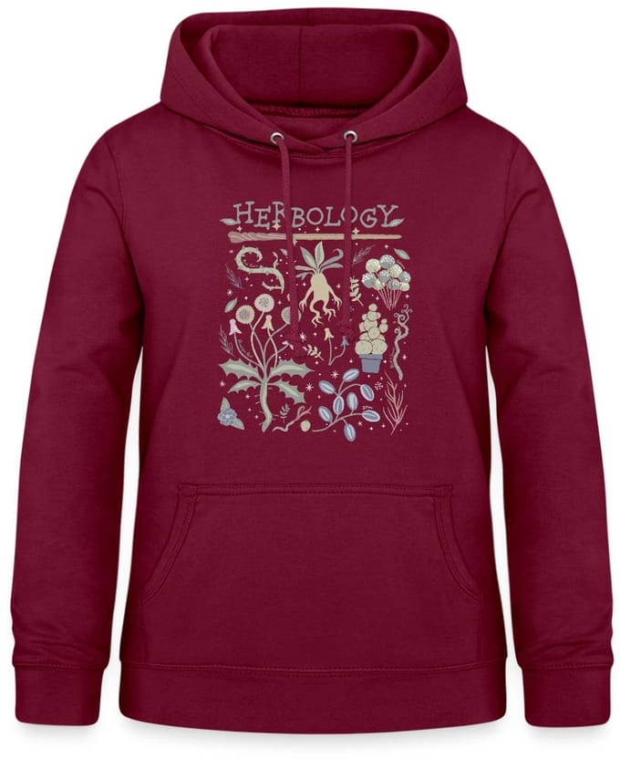 Harry Potter Herbology Botanisch Kruiden Ontwerp Hoodie Dames