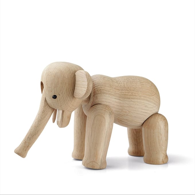 Kay Bojesen - Elephant mini - Oak - H9.5 cm