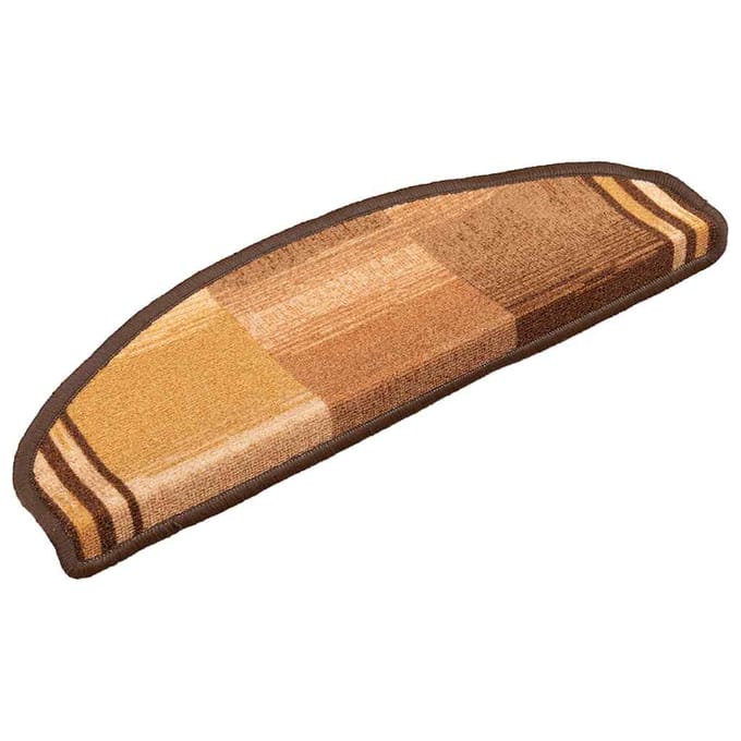 vidaXL - Trapmatten - zelfklevend - 15 - st - 65x21x4 - cm - bruin