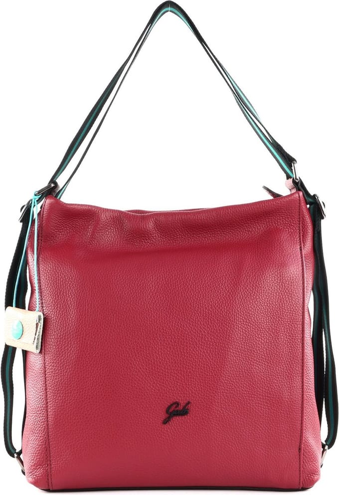 Gabs Leren Schoudertas Rugzak Aissa TG Bull Black Shoulder Bag Euphoria Rood