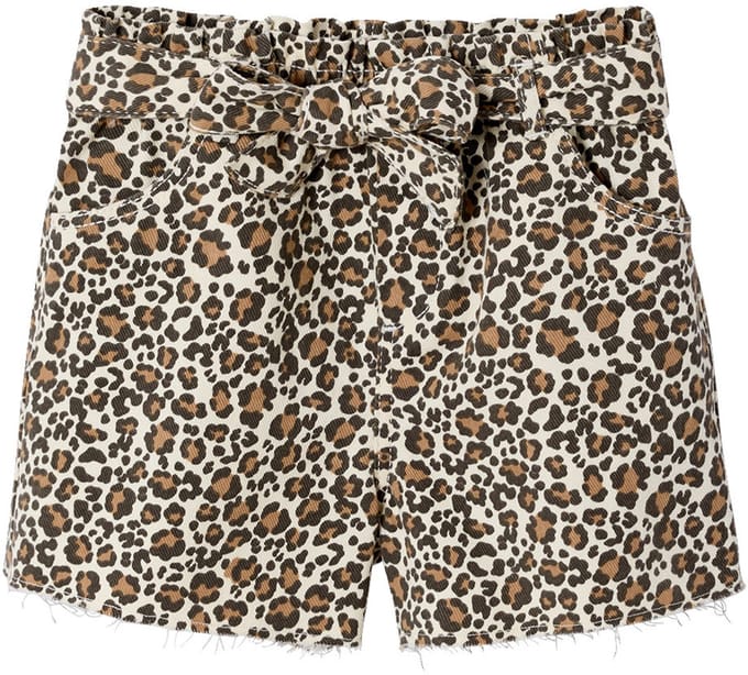 Vertbaudet Short voor meisjes van twill met riem om te knopen