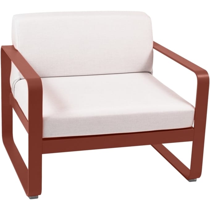 Fermob - BELLEVIE fauteuil - 20 okerrood - 81 witgrijs