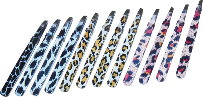 12x Pincet dierenprint