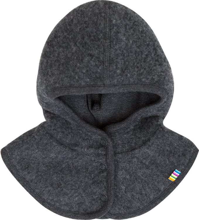 Joha Kinderen Baby-muts met knopen, balaclava, 100% Merinowol Coke Melange