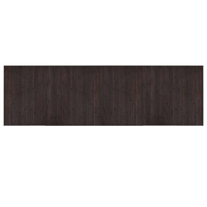 vidaXL - Vloerkleed - rechthoekig - 60x200 - cm - bamboe - donkerbruin