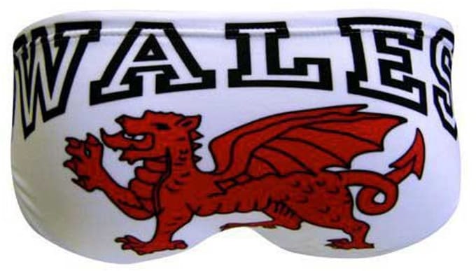 Turbo Wales Dragon Zwemslip Wit 5-6 Years Jongen