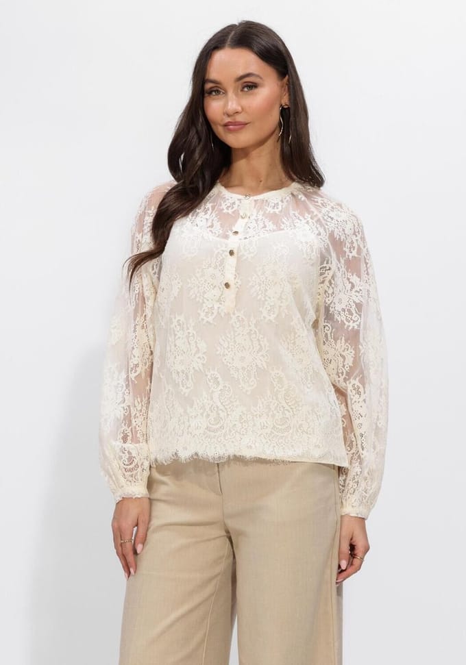 Beaumont Danica Blouse Dames - Jurken - Ecru - Maat 40