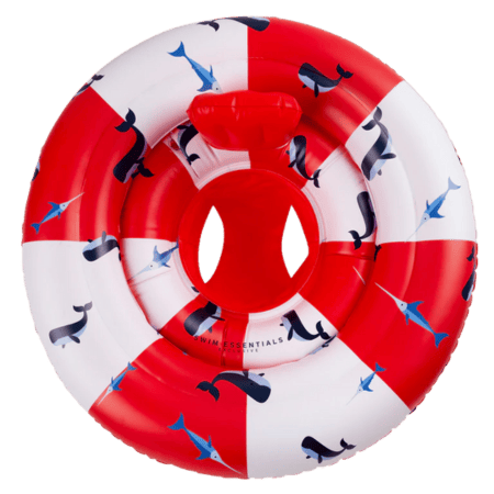Swim Essentials baby float ocean stripes 69cm 0-1 jaar