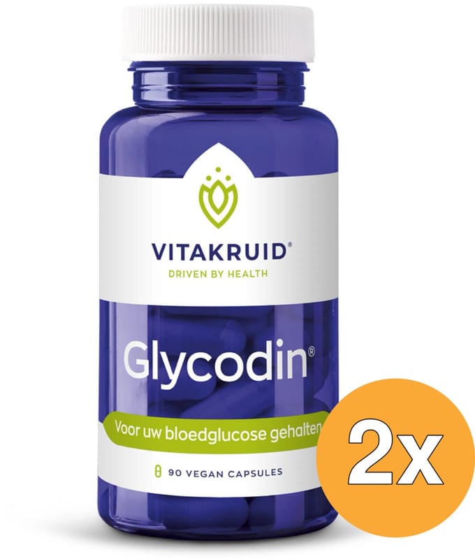 2x Vitakruid Glycodin Chroom Biotine (90 vega capsules)