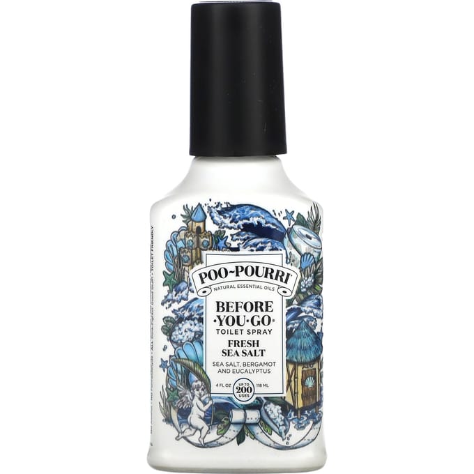 Poo-Pourri, Disposable Toilet Spray, Fresh Sea Salt, 118 Ml (4 Fl Oz)