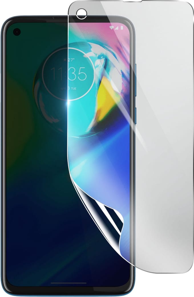 3mk, Geschikt voor Motorola Moto G8 Power, Schokbestendige Hydrogel Screenprotector, Transparant