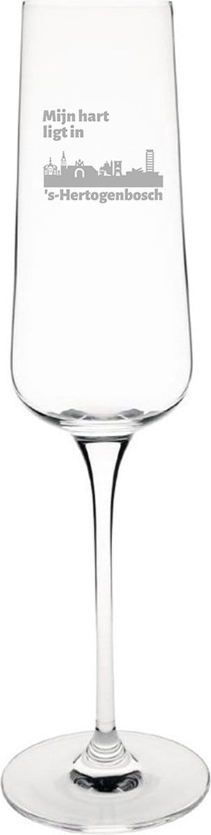 Gegraveerde Champagneglas 27cl Den Bosch