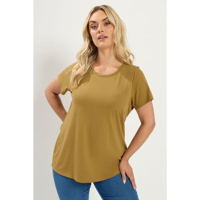 Yours 3Pack Groene En Paarse Core Basic Tshirts Size 42