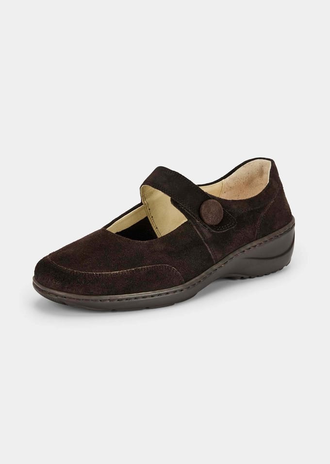 Leren ballerina's - bruin - Gr. 40 van Goldner Fashion