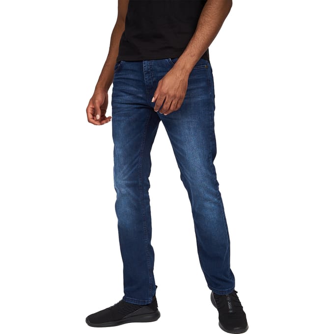 Crosshatch Heren Svelte Stretch Jeans (Donkere wasbeurt)