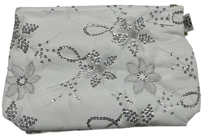 Vagabond - Toilettas - Large Sack - "Diva White" - afmeting 32 x 10 x 22 cm.