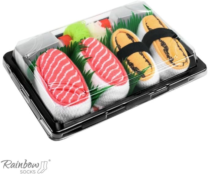 Rainbow Socks - Sushi Skarpetki - Box - Kleurrijk - Grappig