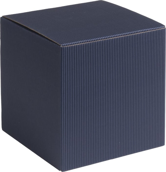 Cadeauverpakking vierkant-kubus karton 7x7x7cm DONKERBLAUW (200 stuks)