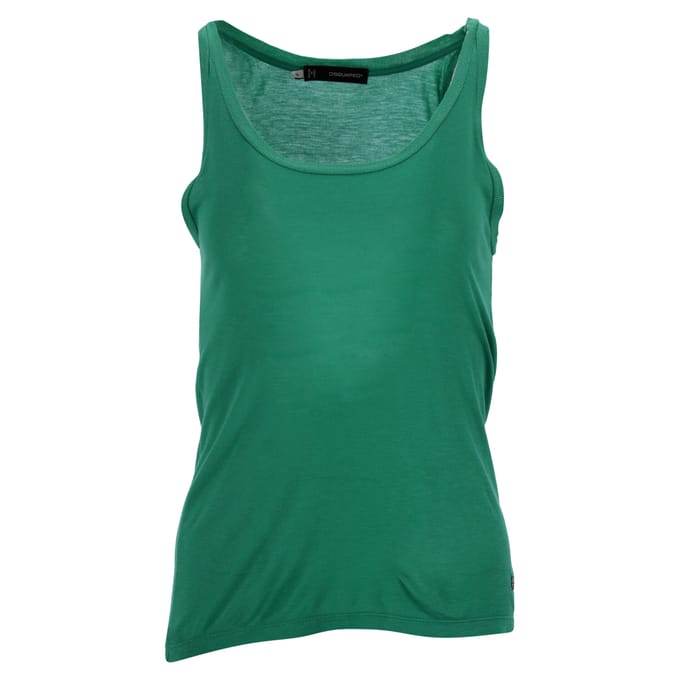 Dsquared2 mouwloze tanktop van groen katoen