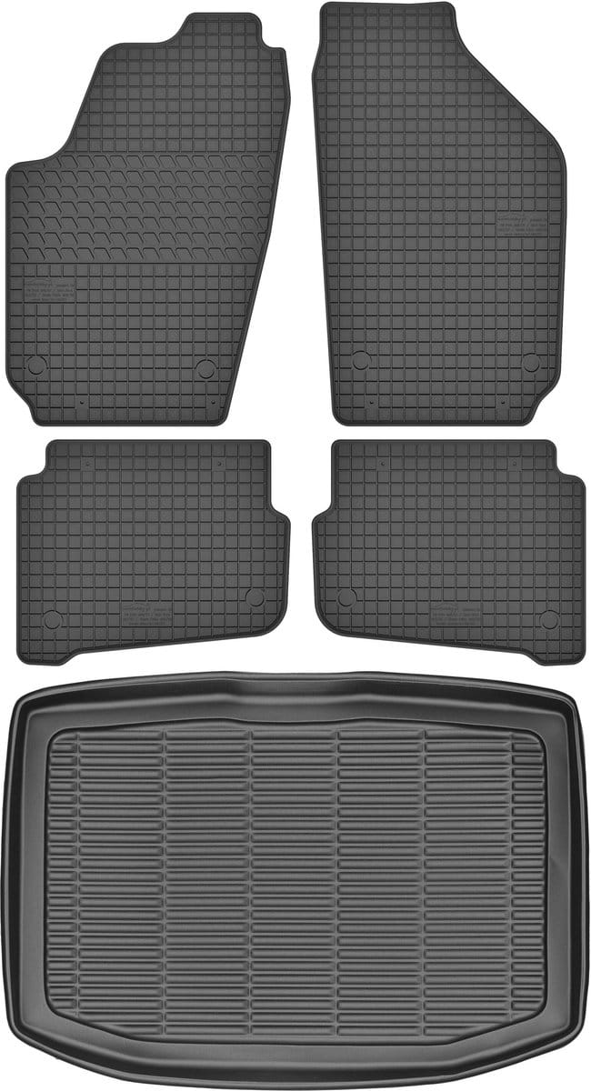 Max-Dywanik Serie - Skoda Fabia I Hatchback - Bagażnik en Dywaniki Set - 1999-2008