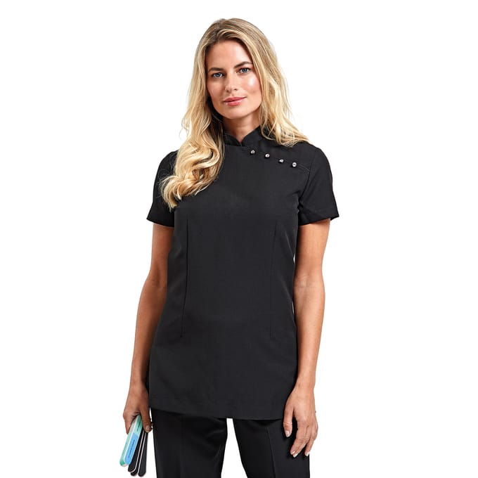 Premier Dames/Dames Mika Tuniek met korte mouwen (Zwart)