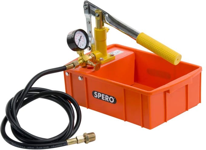 SPERO Afperspomp SAP1001 – 4L Stalen Druktestpomp tot 40 Bar – Voor Leiding-, CV- & Sanitairtesten