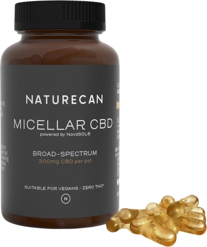 Naturecan CBD Capsules Snelle Opname - 60 Capsules - NovaSOL® CBD - THC-vrij