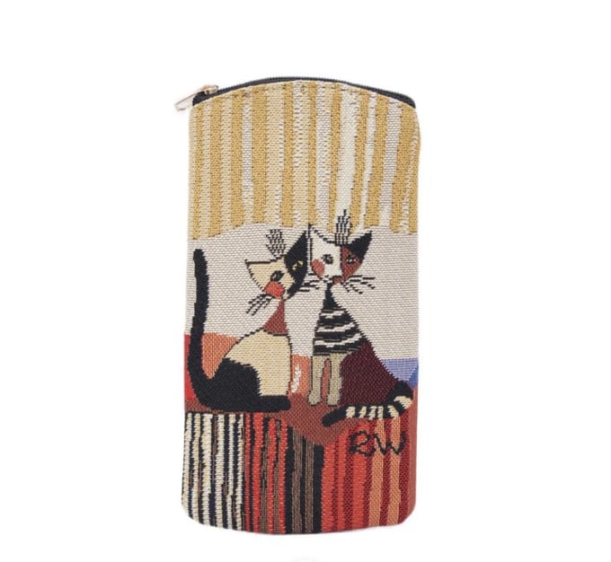 Brillenetui - Brillenhouder - met rits - Rosina Cat
