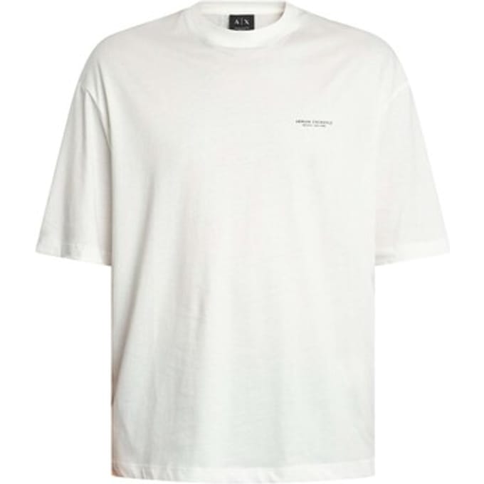 T-shirt Korte Mouw Armani Exchange Losse achterkant T-shirt met print