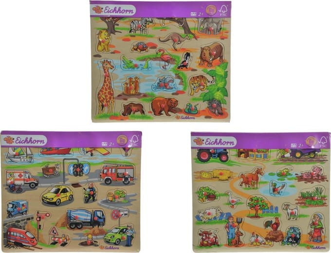Eichhorn Wooden Mega Stud Puzzle