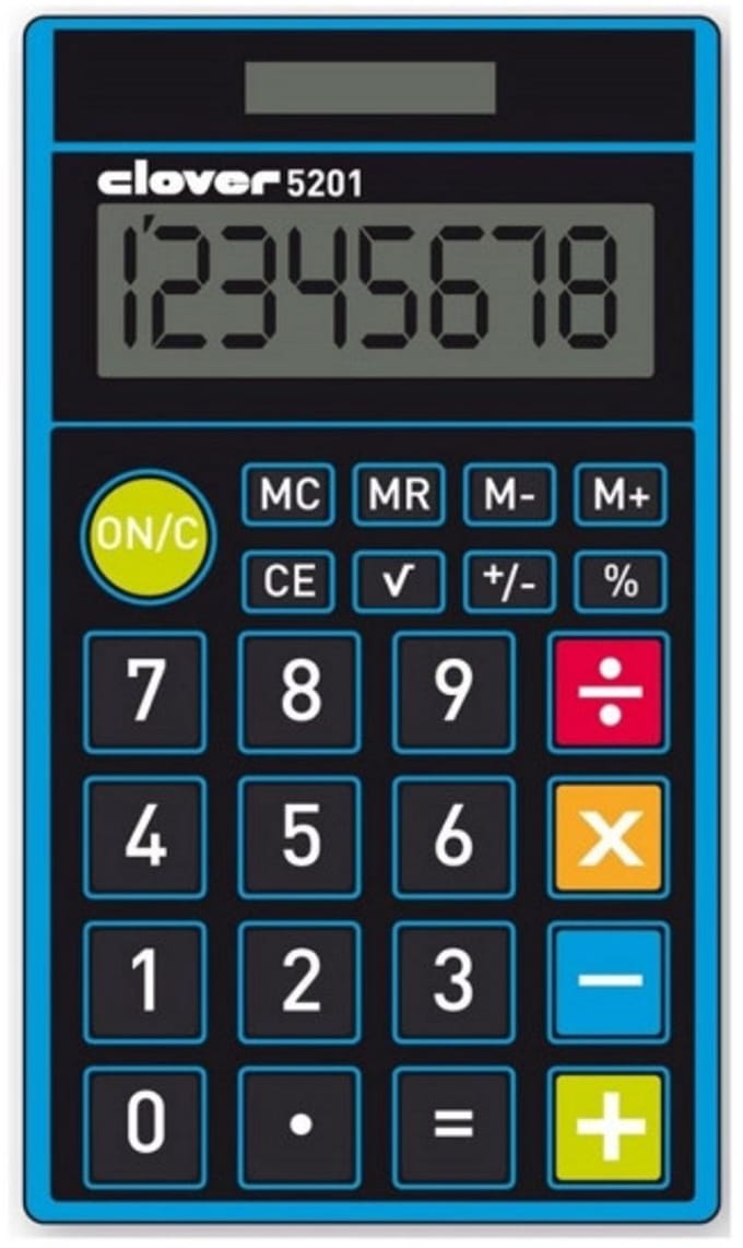 Clover - 5201 Pocket 8 Digit - zakrekenmachine