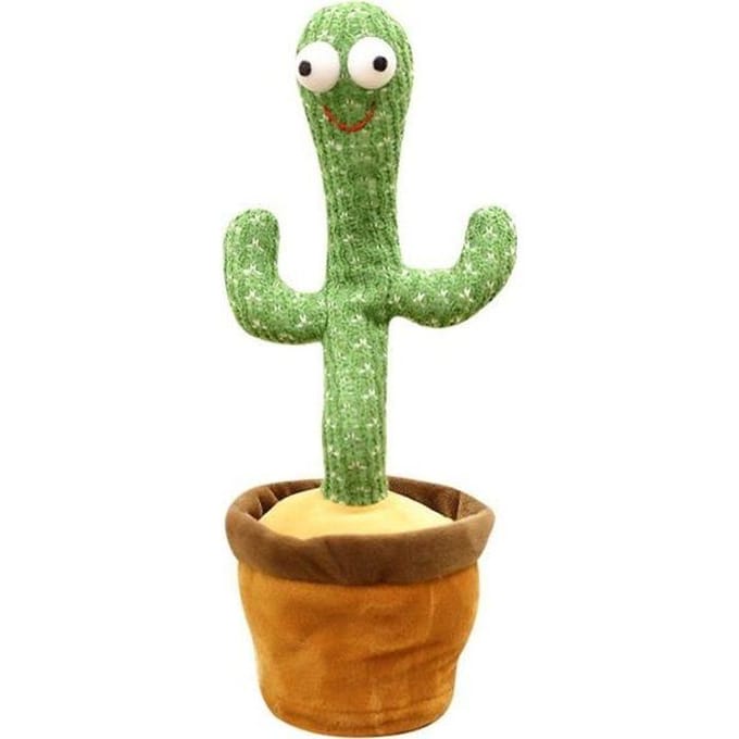 Dansende elektrische cactus knuffel 32 cm - NOBRAND - Kind - Groen - 3 jaar en ouder