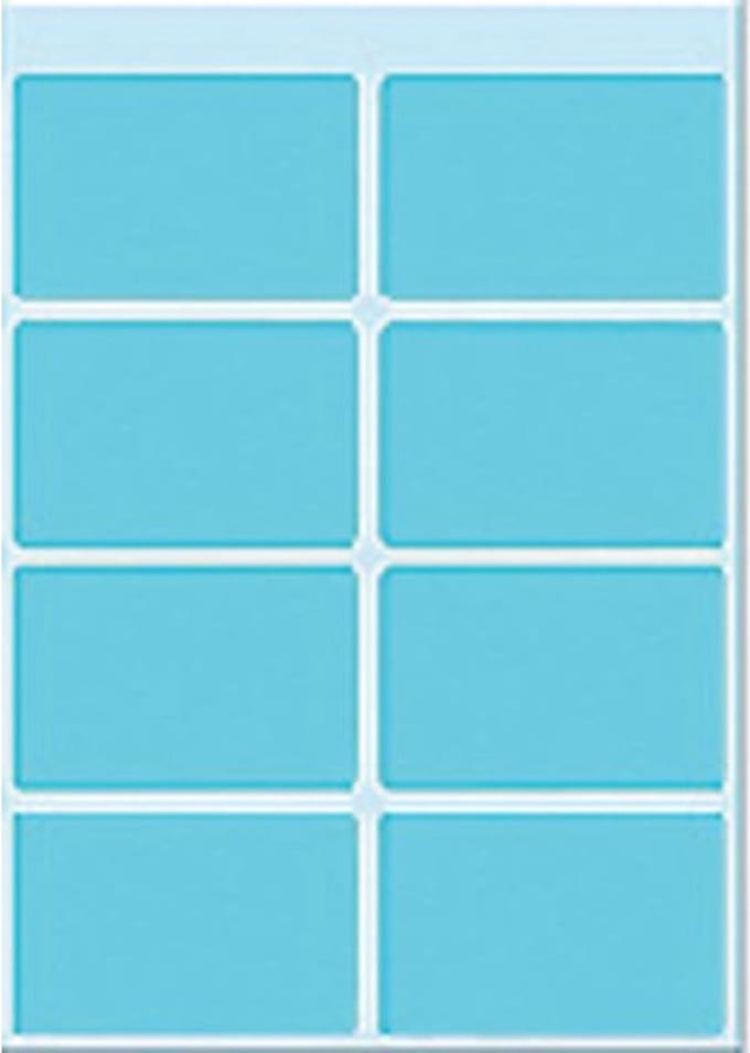 Etiket herma 3693 25x40mm blauw 40st | 10 stuks