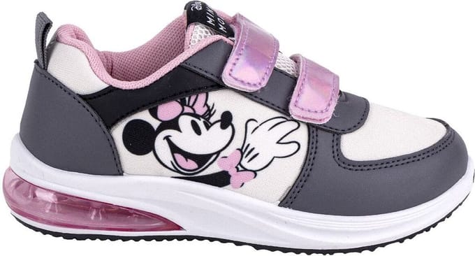 Sportschoenen met LED Minnie Mouse Velcro Grijs - 32