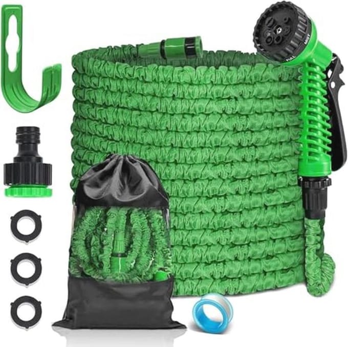 Uitbreidbare Tuinslang 75FT - Flexibele Waterslang met 7 Functies en 3-in-1 Kraanconnector