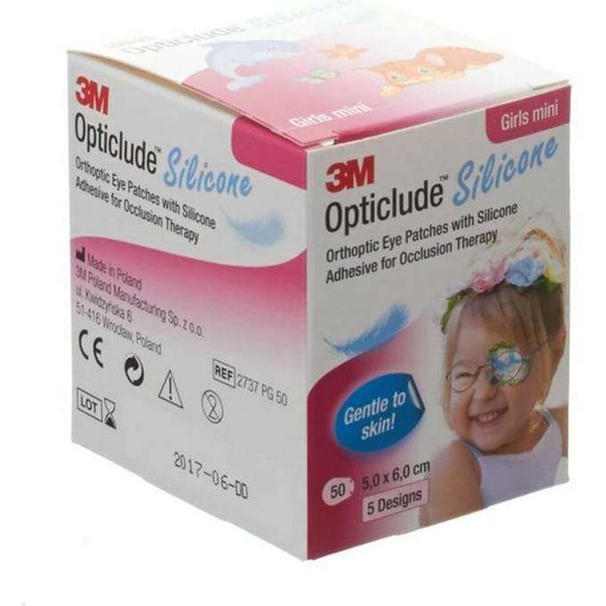 Opticlude 3m Silicone Eye Patch Girl Mini 50