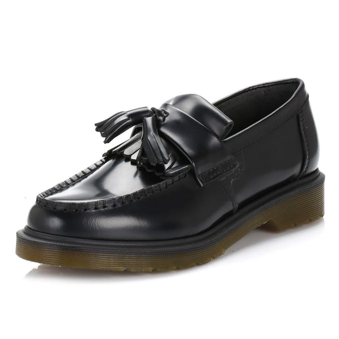 Winkel Voor Dr. Martens Adrian Gepolijst Glad Leer Zwarte Loafers