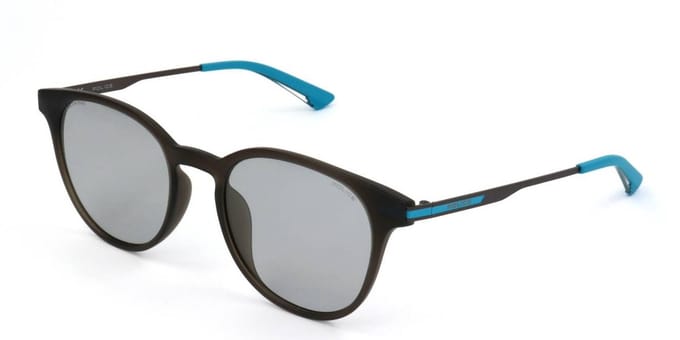 Police SPL718 Marrone trasparente opaco 52/20/145 MAN Zonnebrillen