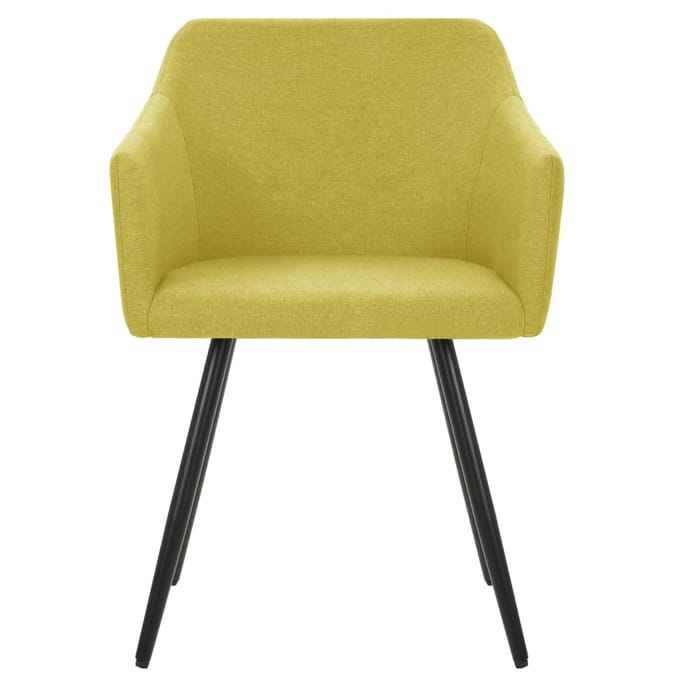vidaXL Eetkamerstoelen 2 st stof groen