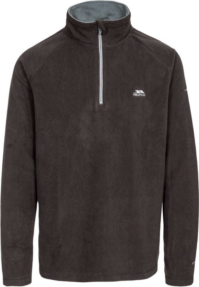 Trespass fleecevest/fleecepullover Blackford - Heren Microfleece At100 Black