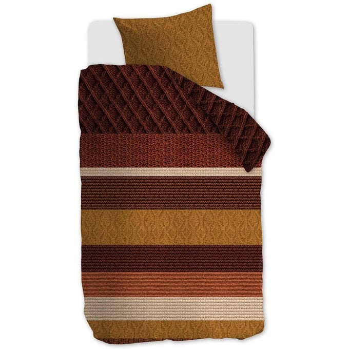 Beddinghouse Lowie dekbedovertrek - Eenpersoons - 140x200/220 - Steenrood