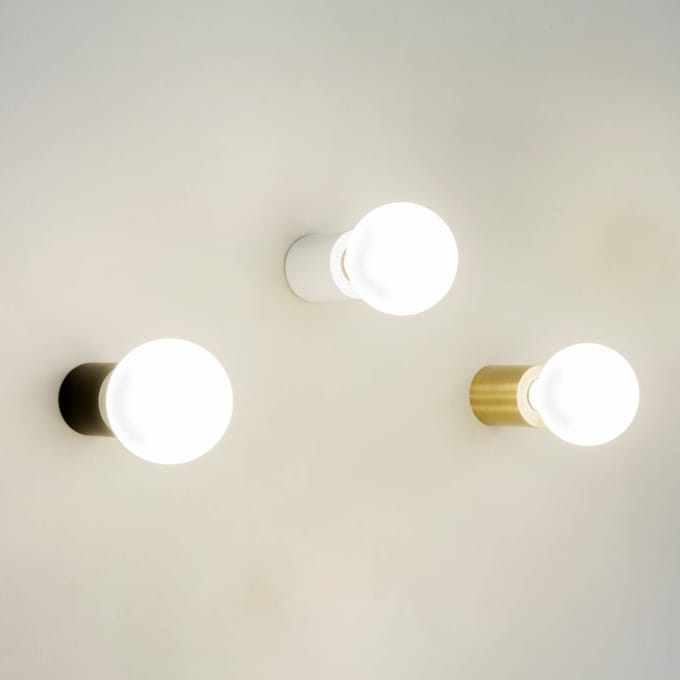 FARO BARCELONA Ten - minimalistische wandlamp, wit
