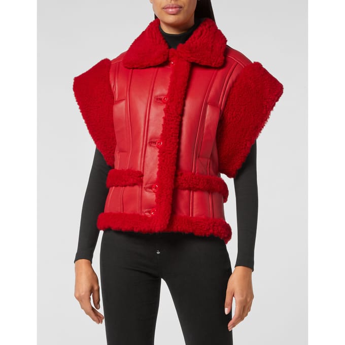 Leren Vest Gothic Plein