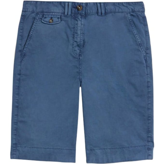 White Stuff Hayley  Chino Shorts Mid Blue Maat: 8 REGULAR | Korte Broeken Outlet | Dames | Blauw