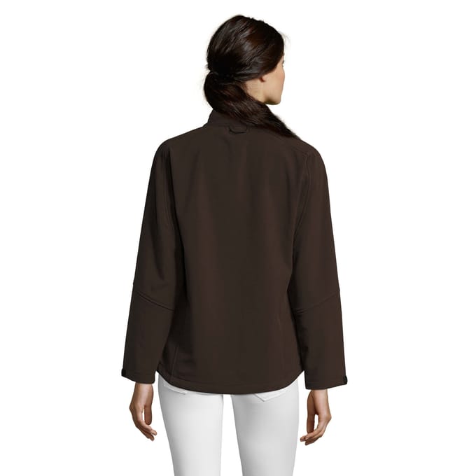 SOLS Dames/dames Roxy Soft Shell Jacket (ademend, winddicht en waterbestendig) (Donkere chocolade)