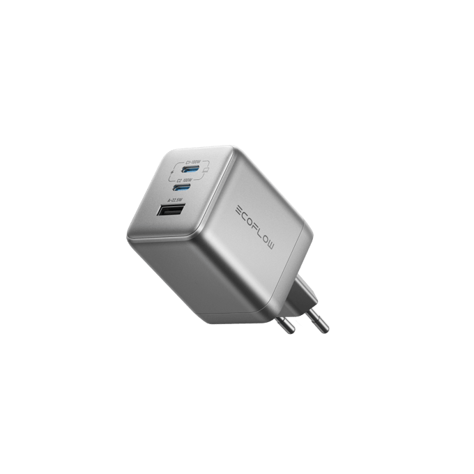 EcoFlow RAPID Pro 100W - GaN Fast Charger (USB-A + 2x USB-C)