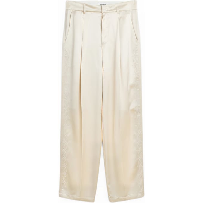 Soulland Ula Embroided Pants Off White Größe: S/M | Straight Jeans Outlet | Unisex | Weiß
