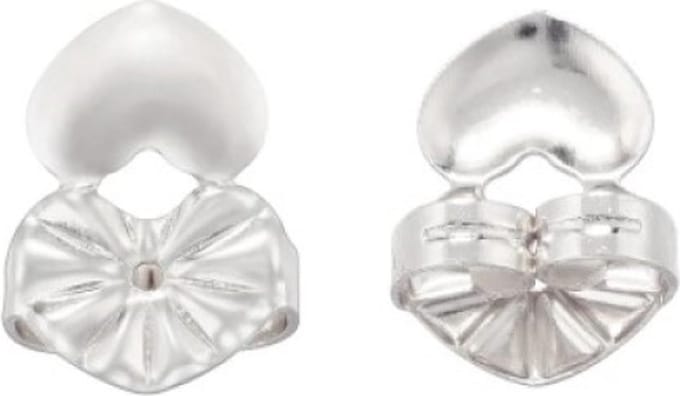Go Go Gadget - Oorbel Correctors - Hartvorm - Set van 2 stuks - Zilverkleurig