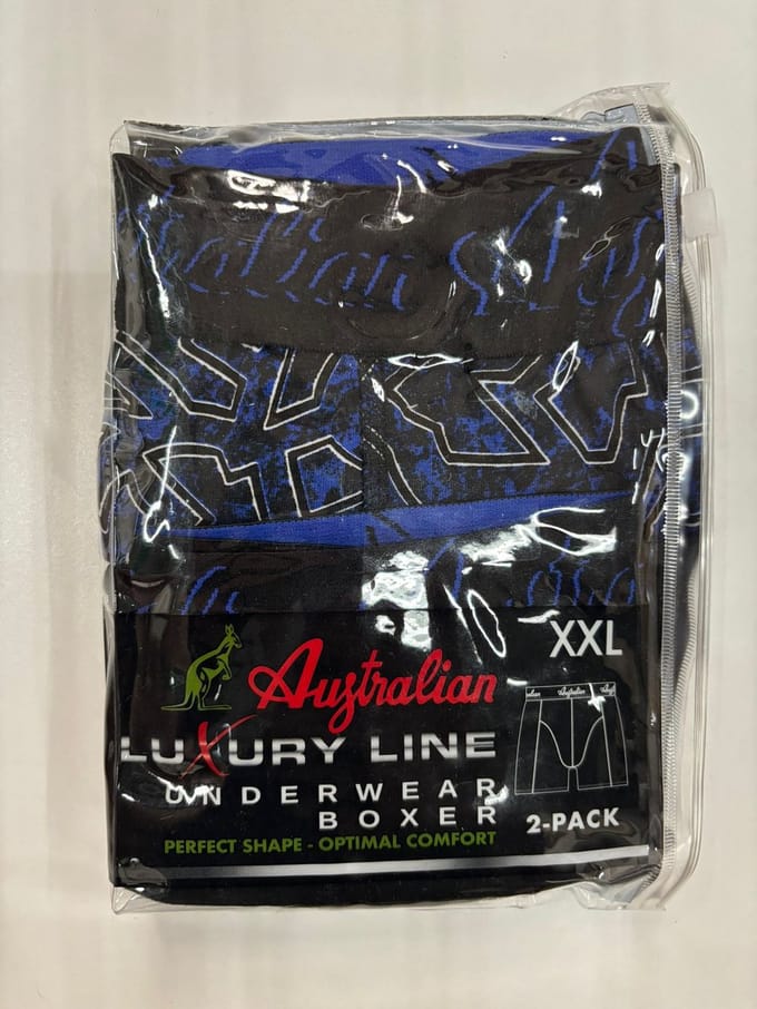 2 stuks Australian Boxershort- Donker Blauw -S